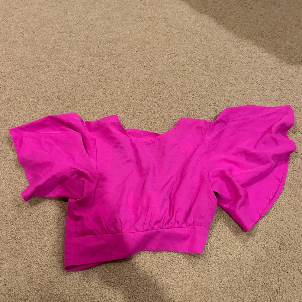 Pink crop top
